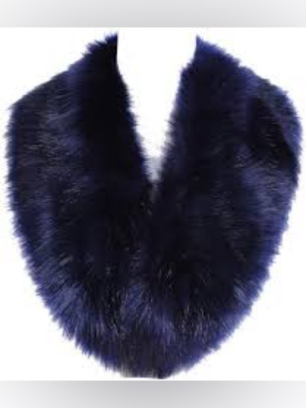 Women's Faux Fur Shawl - Blue